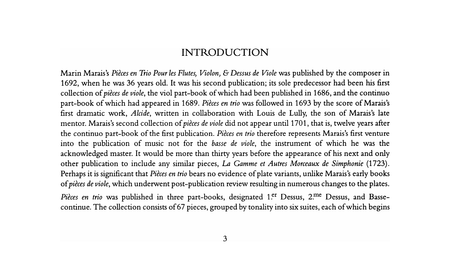 Marais: Pièces en trio