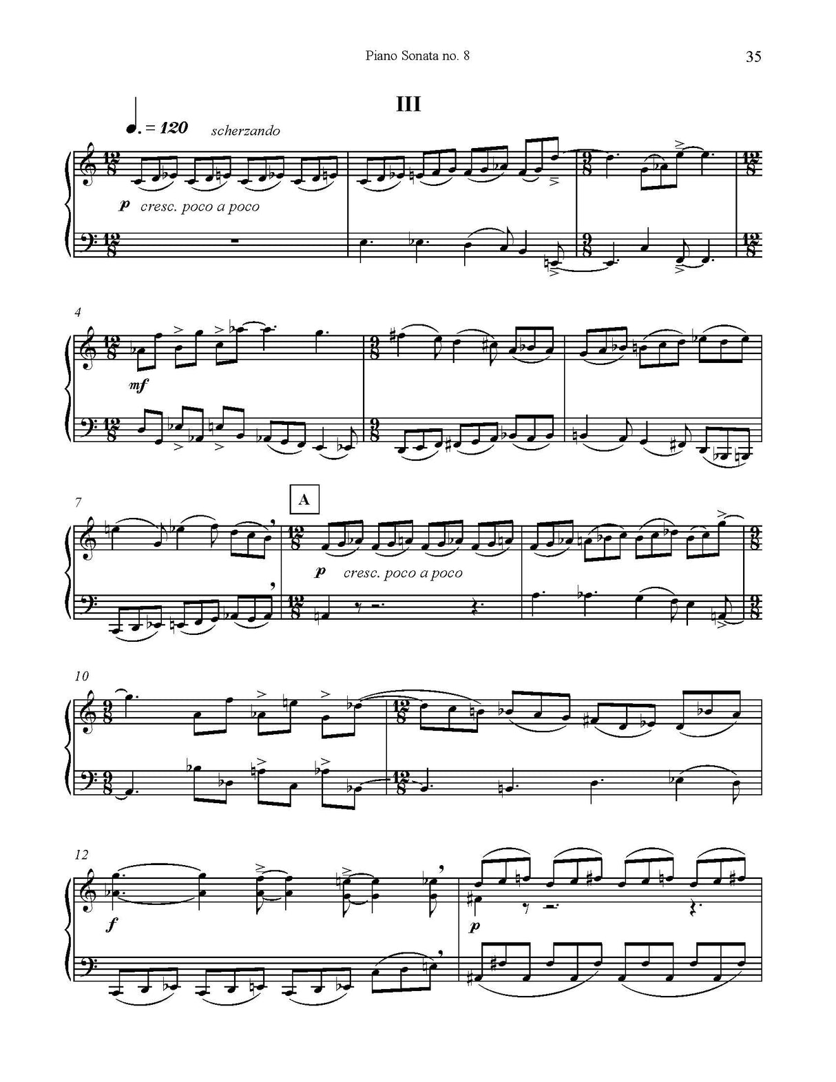 D. Richardson: Piano Sonata No. 8