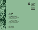 Bach: Wer weiß, wie nahe mir mein Ende, BWV 27