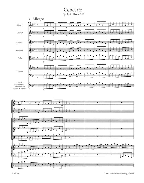 Handel: Organ Concerto in F Major, HWV 292, Op. 4, No. 4