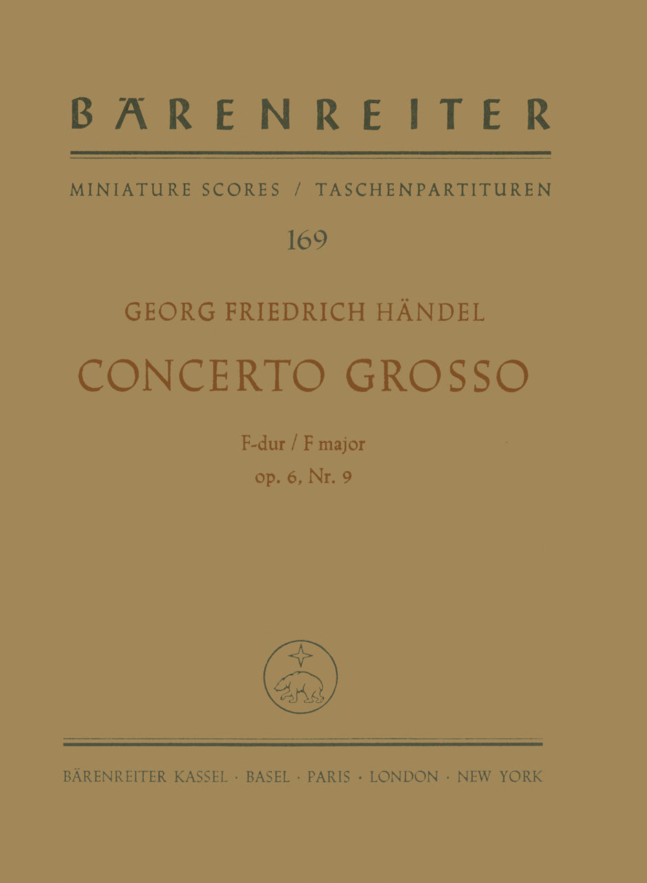 Handel: Concerto grosso in F Major, Op. 6, No. 9, HWV 327