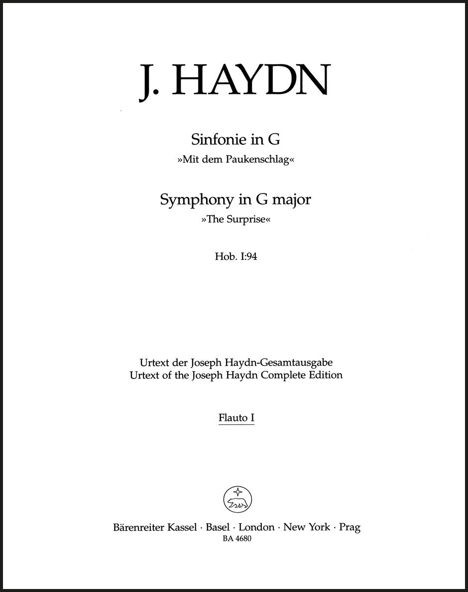 Haydn: Symphony No. 94 in G Major, Hob. I:94 – Ficks Music