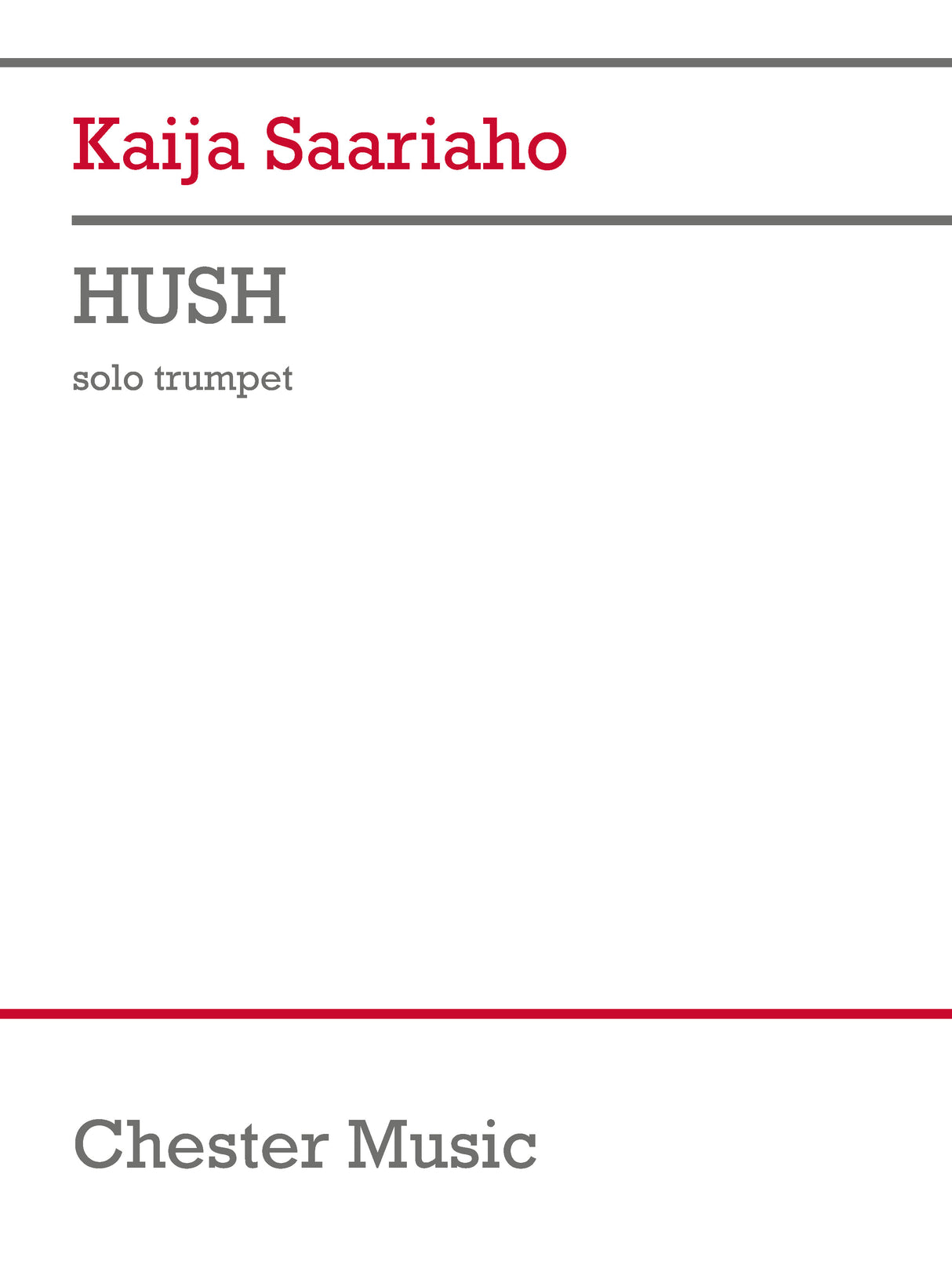 Saariaho: HUSH