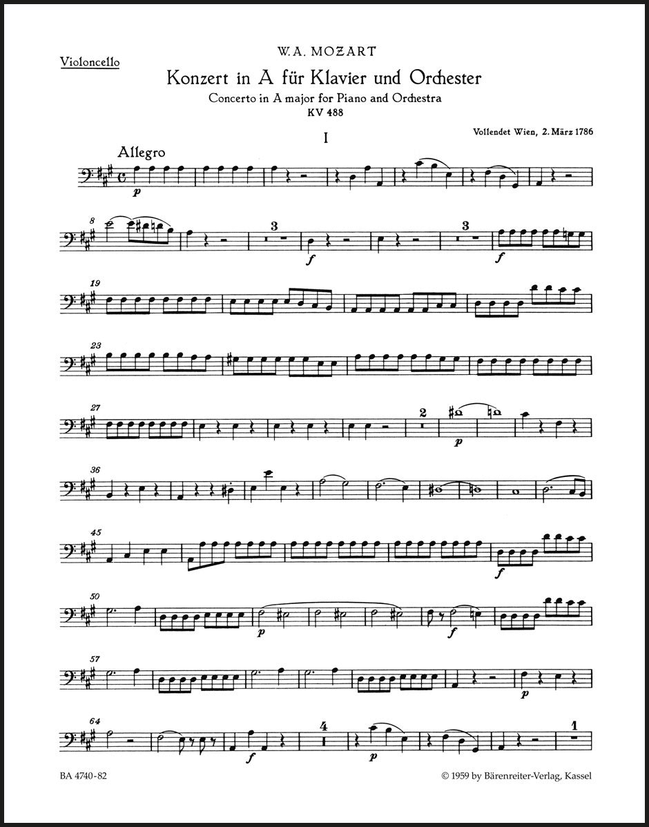 Mozart: Piano Concerto No. 23 in A Major, K. 488 – Ficks Music