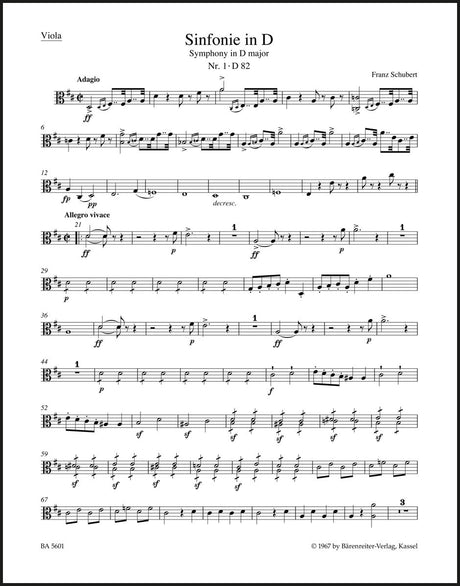 Schubert: Symphony No. 1 in D Major, D 82