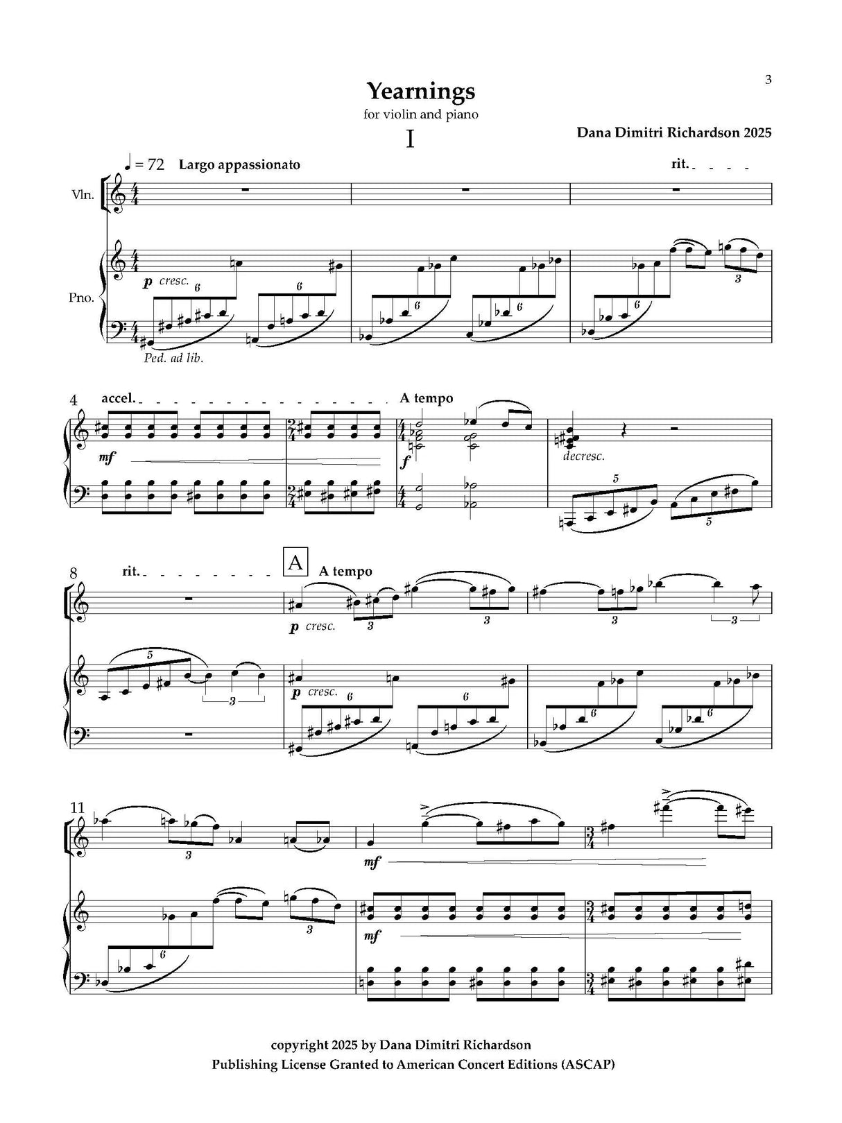 D. Richardson: Yearnings