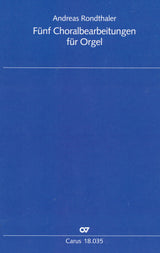Rondthaler: 5 Chorale Arrangements for Organ