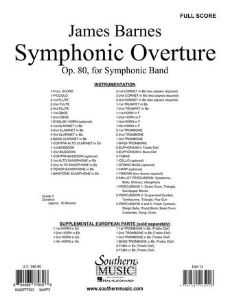 Barnes: Symphonic Overture