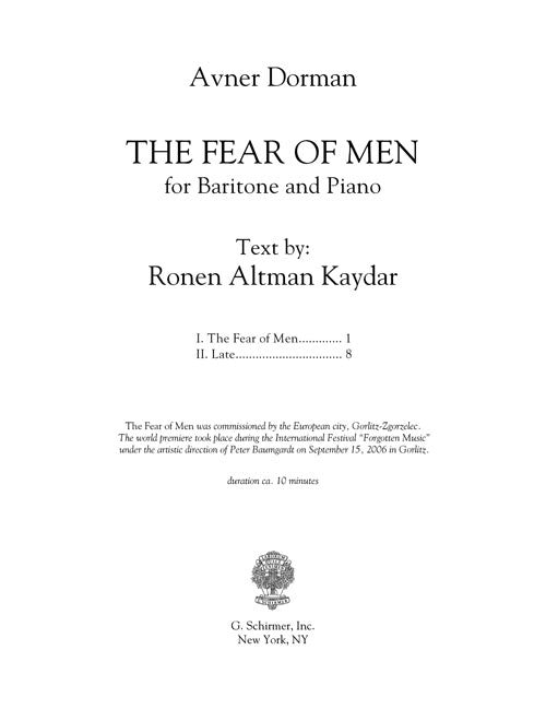 Dorman: The Fear of Men