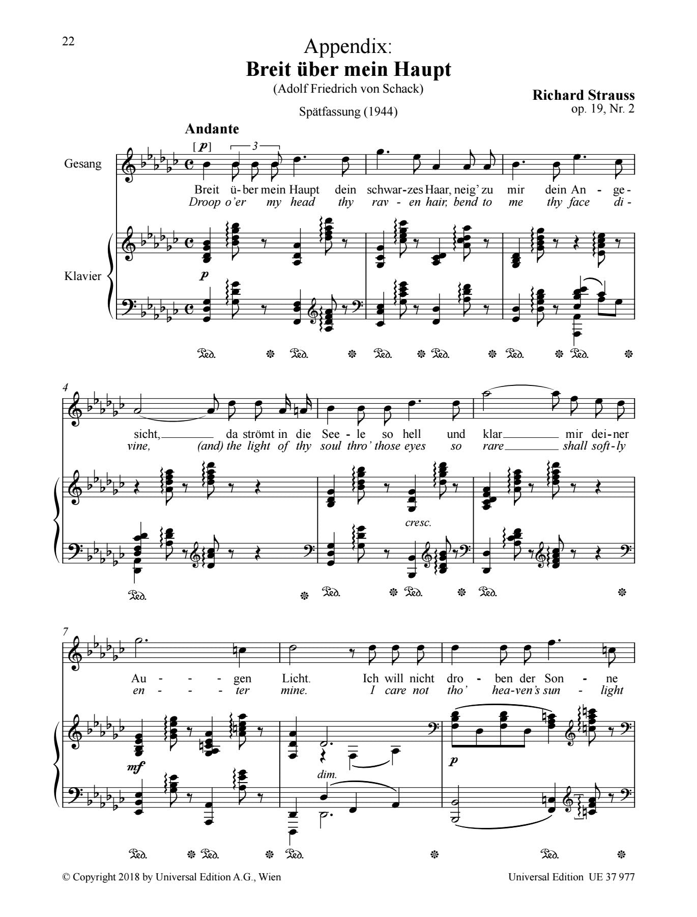 Strauss: 6 Songs, TrV 152, Op. 19 – Ficks Music
