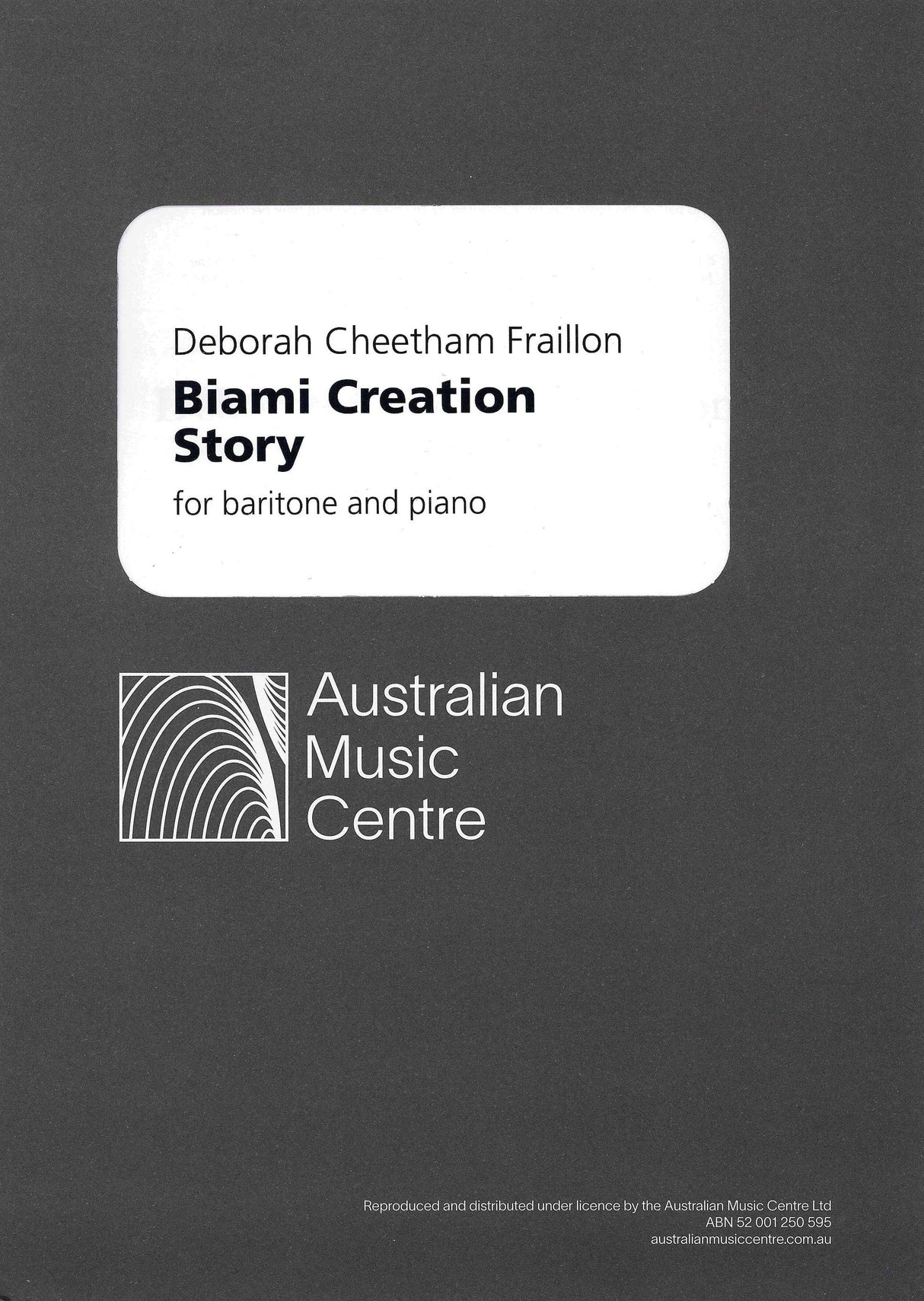 Cheetham Fraillon: Biami Creation Story