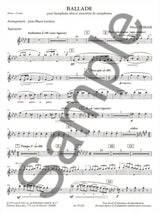 Tomasi: Ballade (arr. for alto sax & sax ensemble)