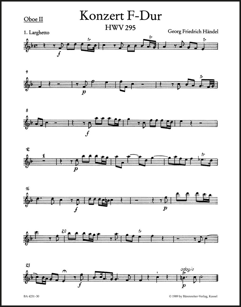 Handel: Organ Concerto No. 13 in F Major, HWV 295