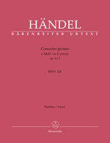 Handel: Concerto grosso in E Minor, HWV 321, Op. 6, No. 3