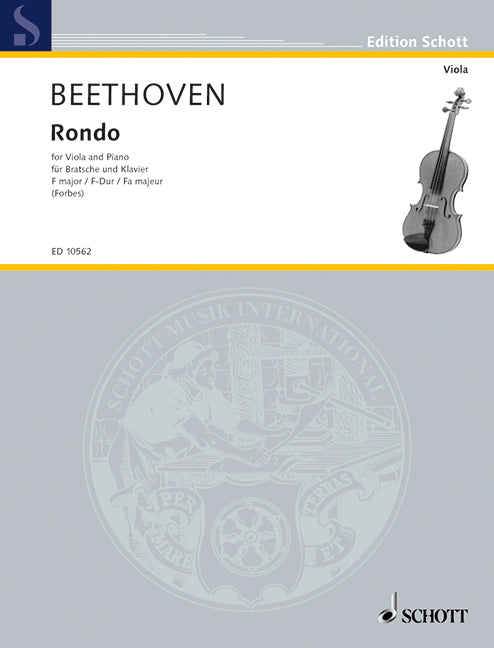 Beethoven: Rondo in F Major based on WoO 41 (arr. for viola & piano)