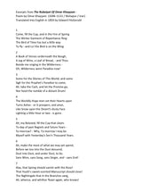 Moore: Songs - Twelve Quatrains From The Rubaiyat