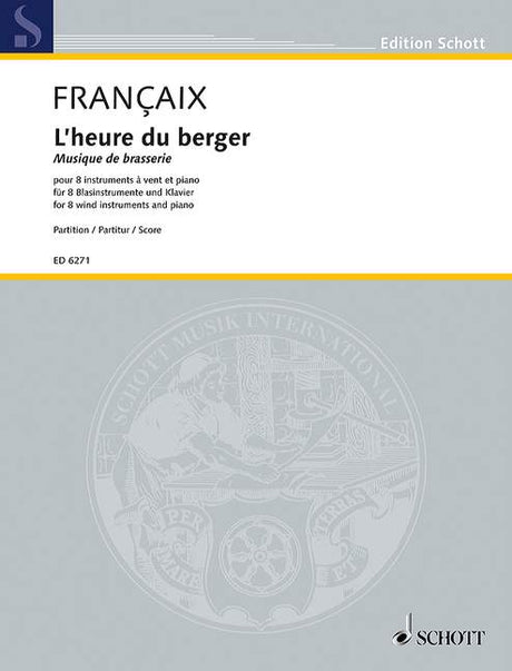 Françaix: L'heure du berger (arr. for wind octet & piano)