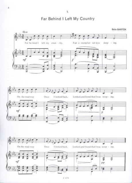 Hungarian Folksongs by Bartók & Kodály