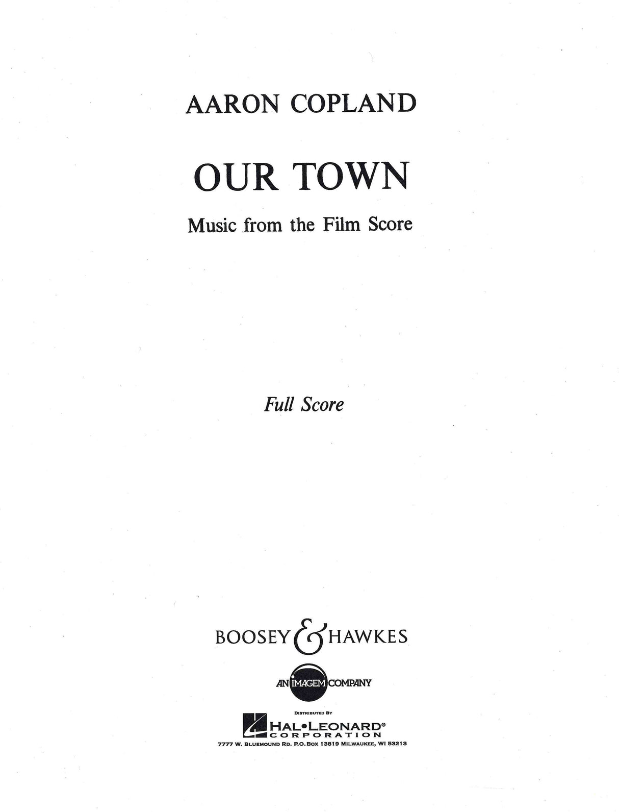 Copland: Our Town