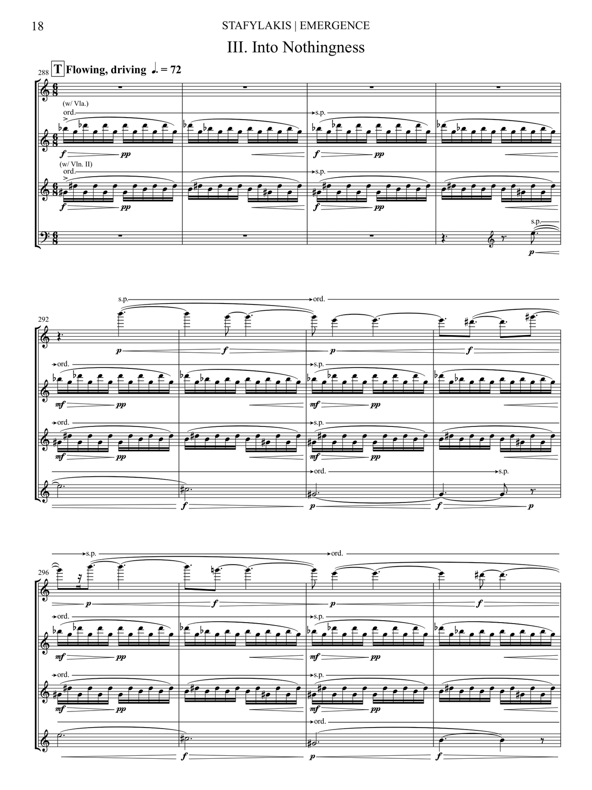 Stafylakis: String Quartet No. 3 ("Emergence")