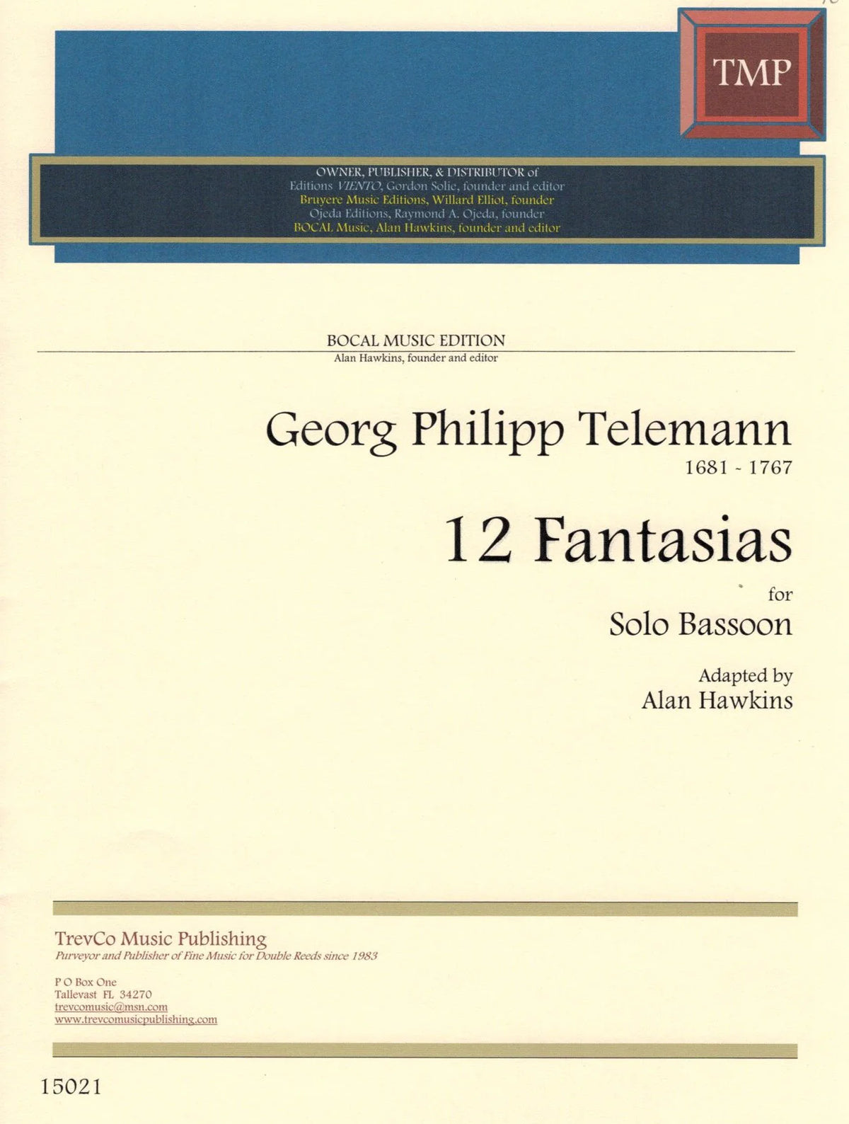 Telemann: 12 Fantasies (arr. for bassoon)