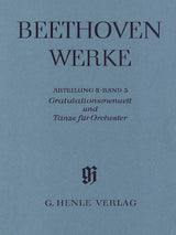 Beethoven: Congratulations minuet and dances for Orchestra