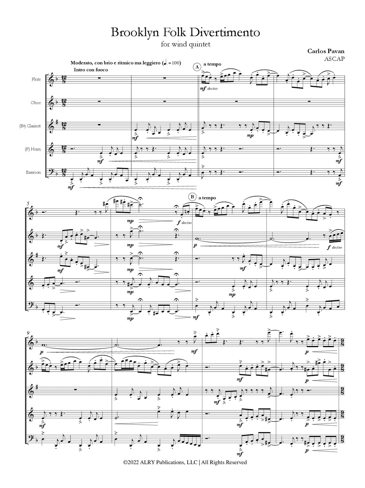 Pavan: Brooklyn Folk Divertimento