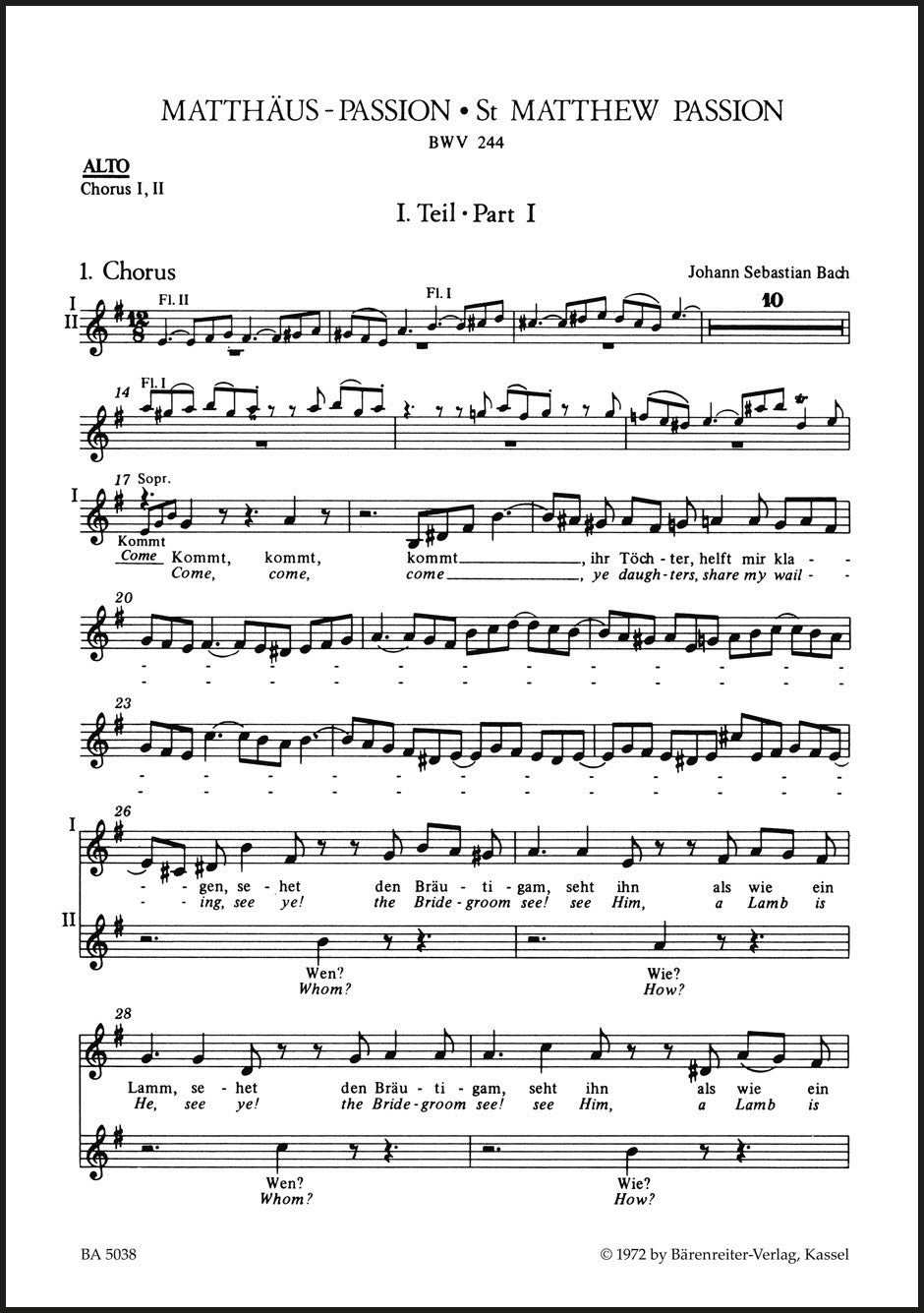 Bach: St. Matthew Passion, BWV 244