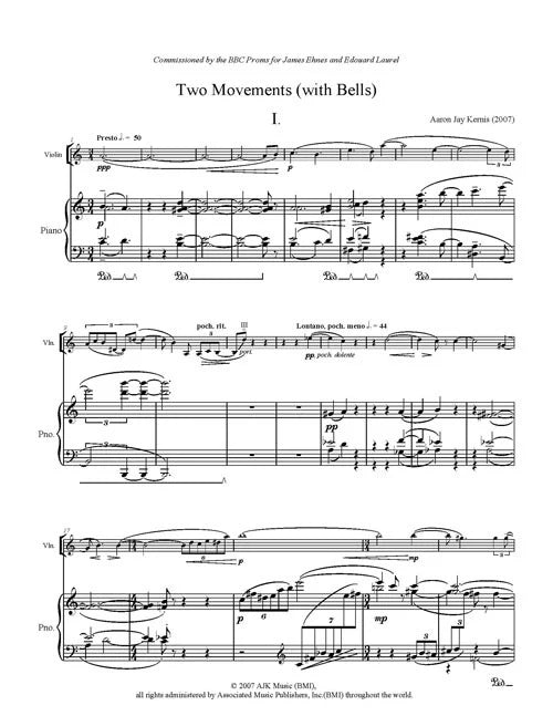 Kernis: Two Movements (with Bells)