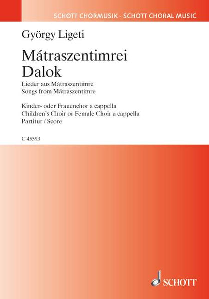 Ligeti: Mátraszentimrei Dalok – Ficks Music