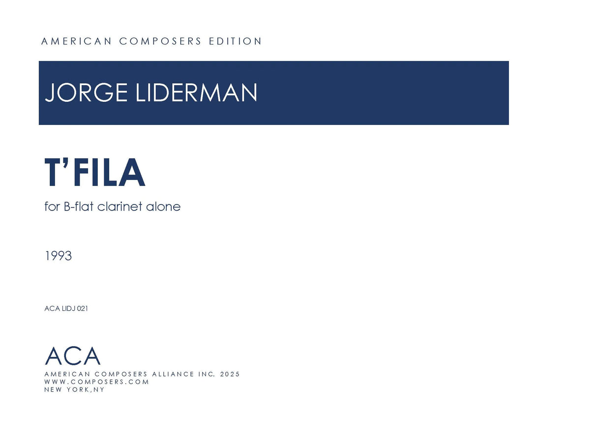 Liderman: T'Fila