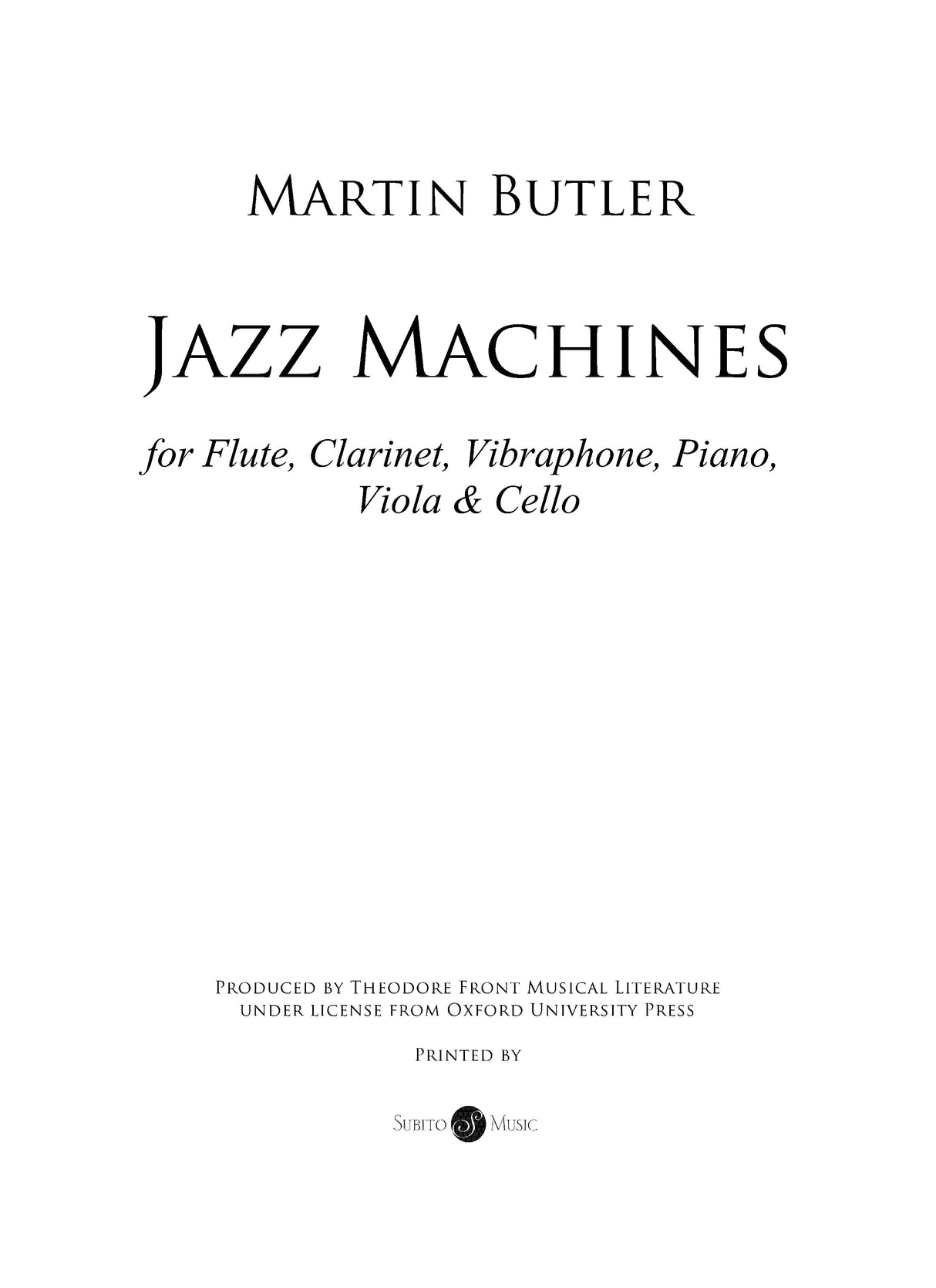 Butler: Jazz Machines