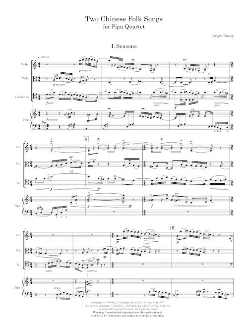 Sheng: Two Chinese Folk Songs