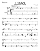 Calissi: An Erasure (Duet for Alto Sax & Marimba)