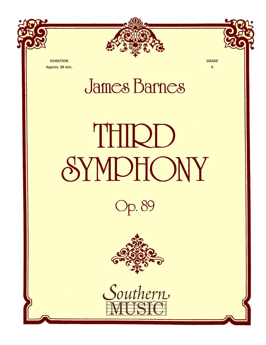 Barnes: Symphony No. 3, Op. 89