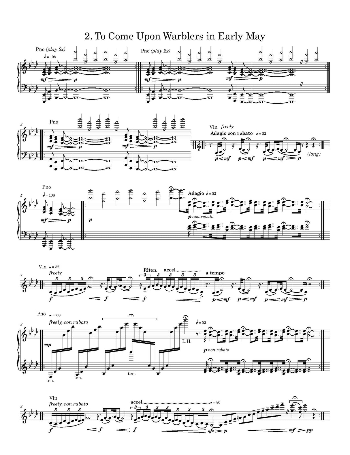 Stallcop: Violin Sonata No. 1