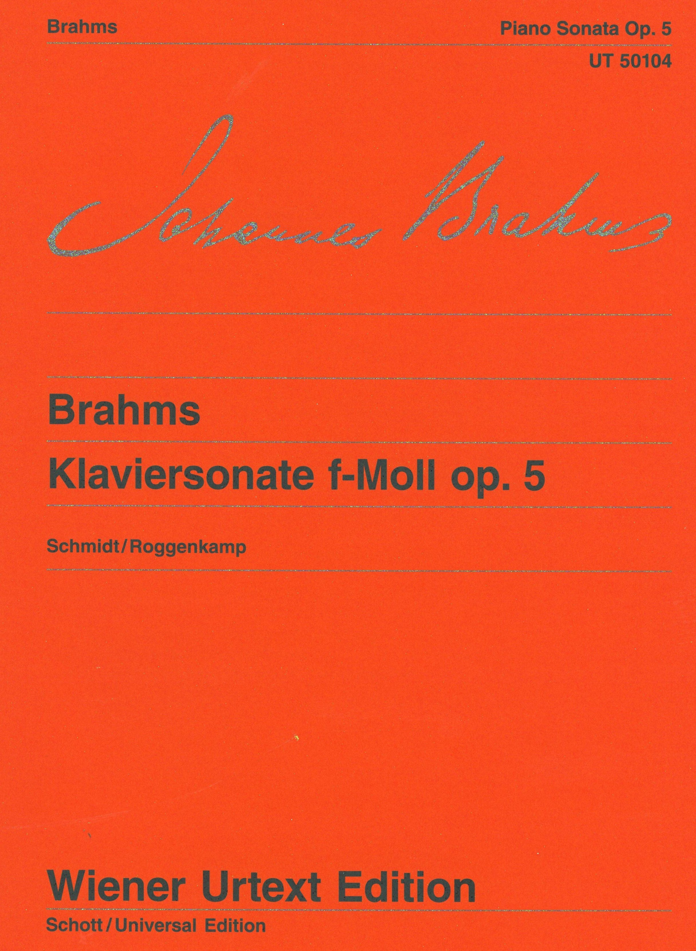 Brahms: Piano Sonata in F Minor, Op. 5 – Ficks Music