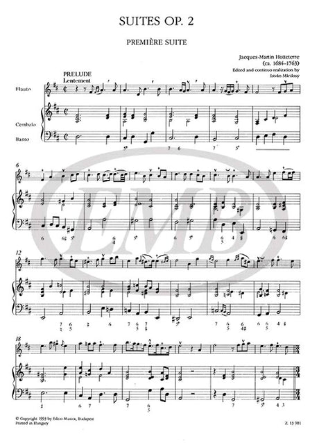 Hotteterre: Suites, Op. 2