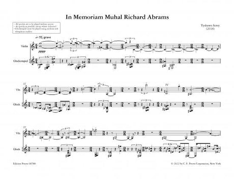 Sorey: In Memoriam Muhal Richard Abrams