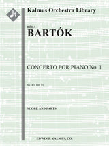 Bartók: Piano Concerto No. 1, Sz. 83