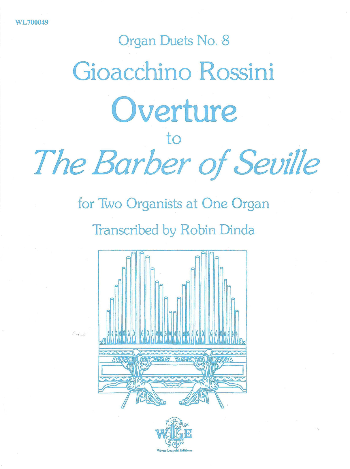 Rossini: Overture to "The Barber of Seville" (arr. for organ 4-hands)