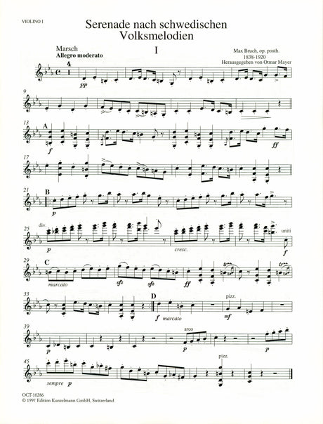 Bruch: Serenade after Swedish Melodies, Op. posth.