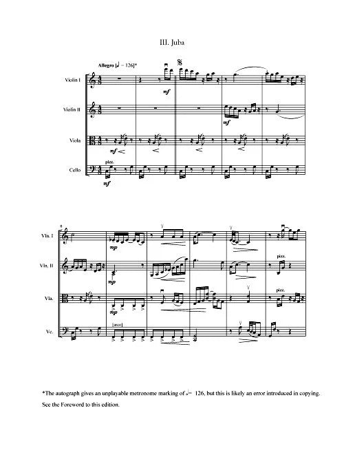 Price: String Quartet No. 2 in A Minor