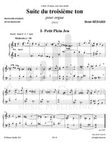 Bédard: Suite du troisième ton