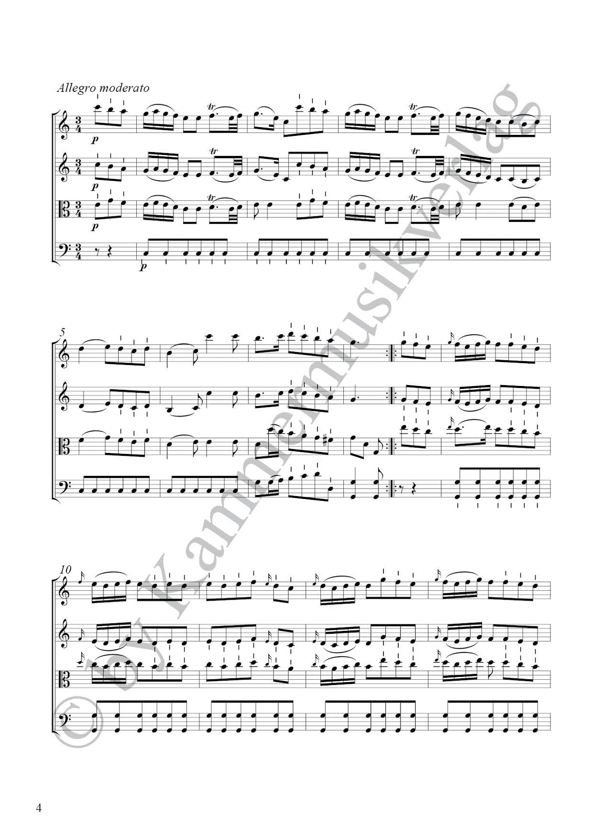 Boccherini: String Quartet in C Minor, G 182, Op. 15, No. 6