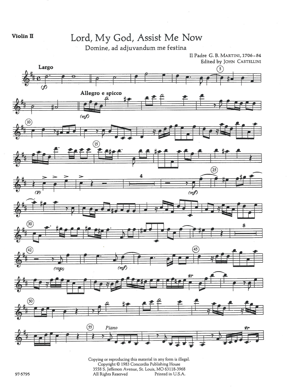 Martini: Domine, ad adjuvandum me festina