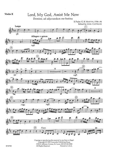 Martini: Domine, ad adjuvandum me festina