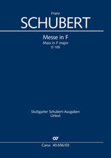 Schubert: Mass in F Major, D 105