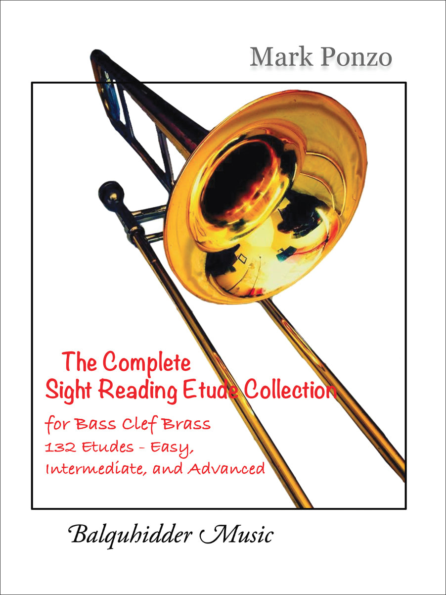 Ponzo: Complete Sight Reading Etude Collection (arr. for bass clef brass)