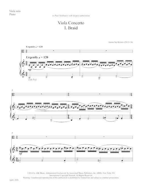 Kernis: Viola Concerto